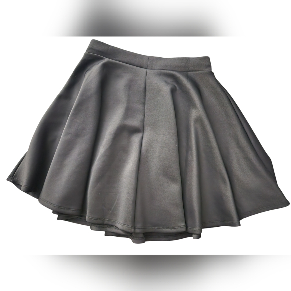 Black Mini‎ Skirt High Waisted Flared Skater Pleated Party Cocktail